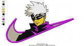 Nike Swoosh Gojo Satoru Embroidery Design